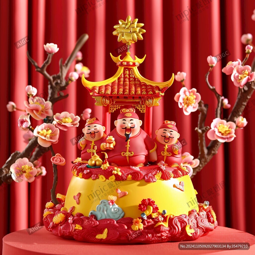 国潮生日蛋糕