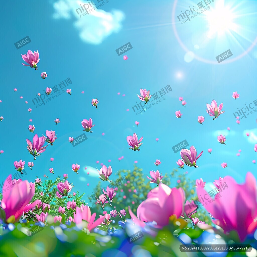 3d荷花背景