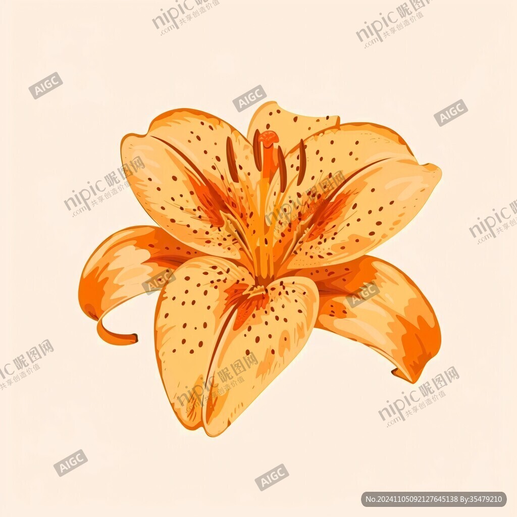 百合花插画
