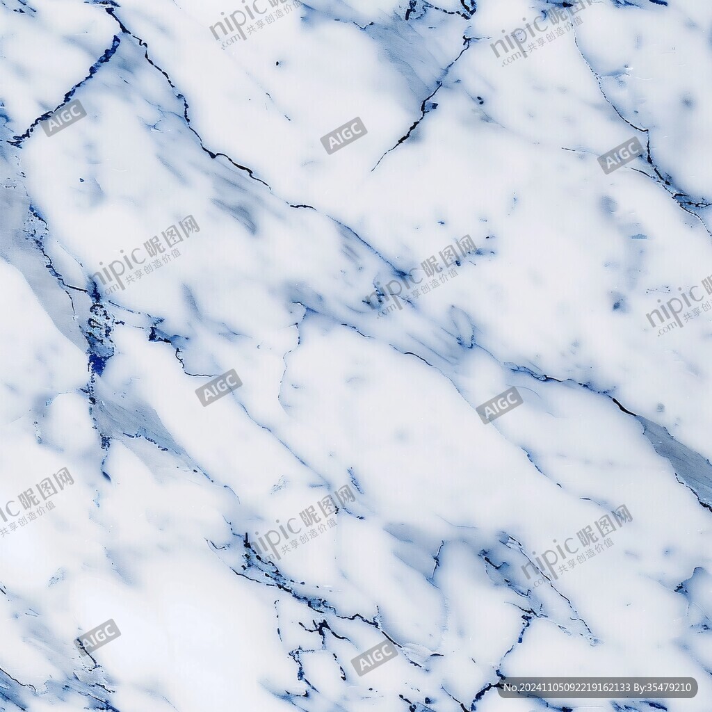 蓝色大理石纹效果图