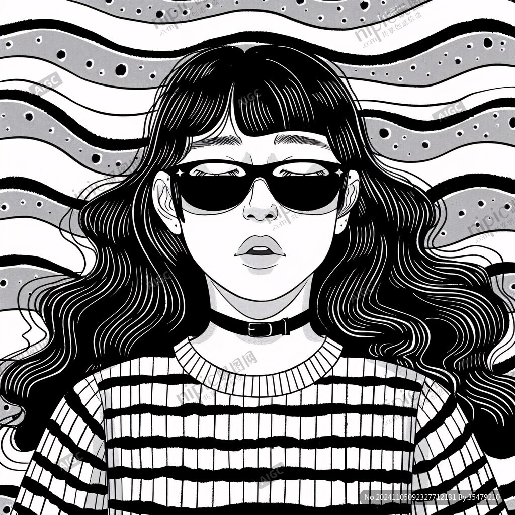 酷女孩插画