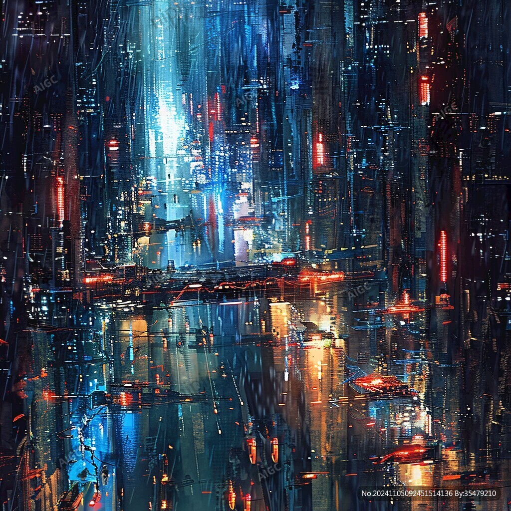 数字艺术城市景观