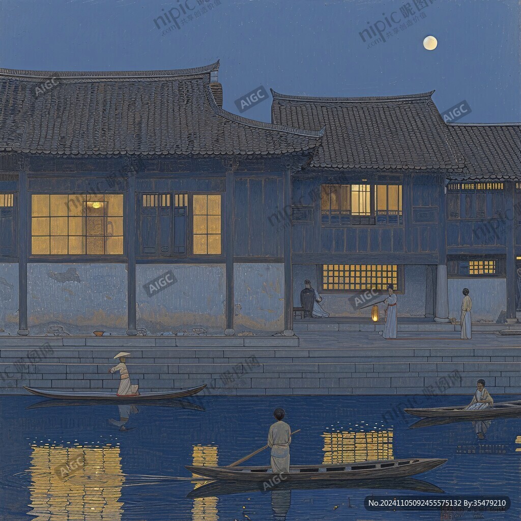 插画江南