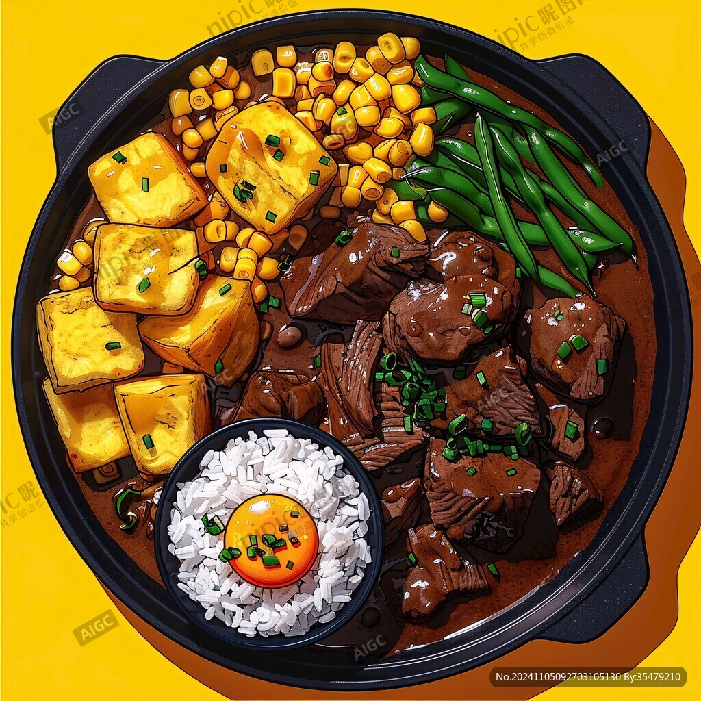 冒鸭血套餐饭