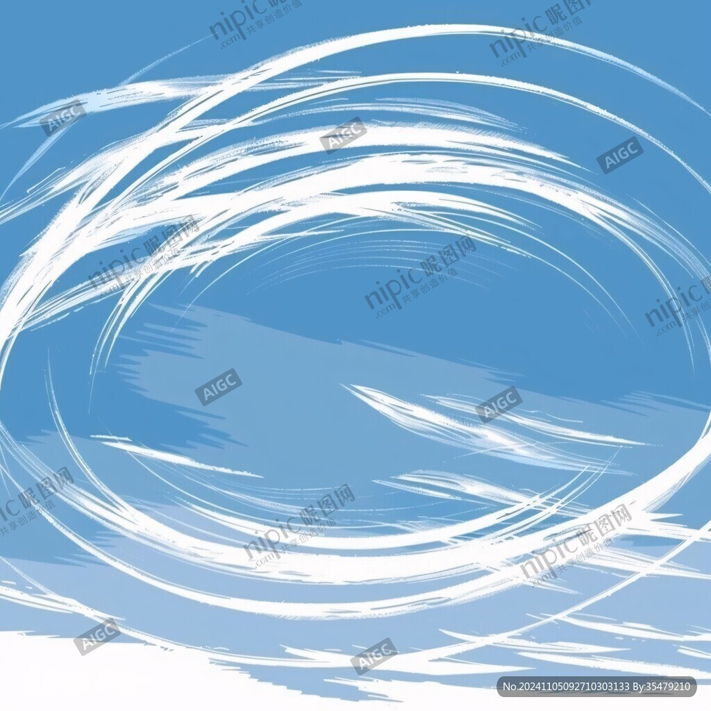 流线蓝色天空