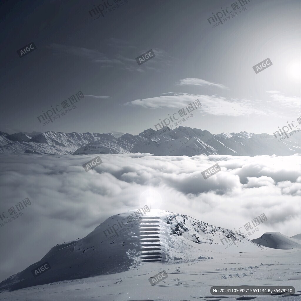 高端大气海拔背景