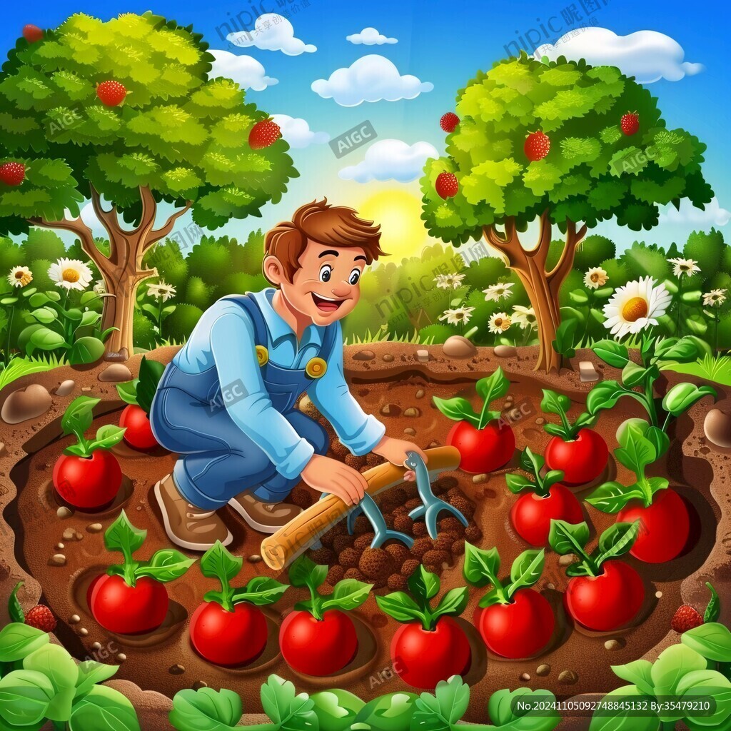 农民种苹果