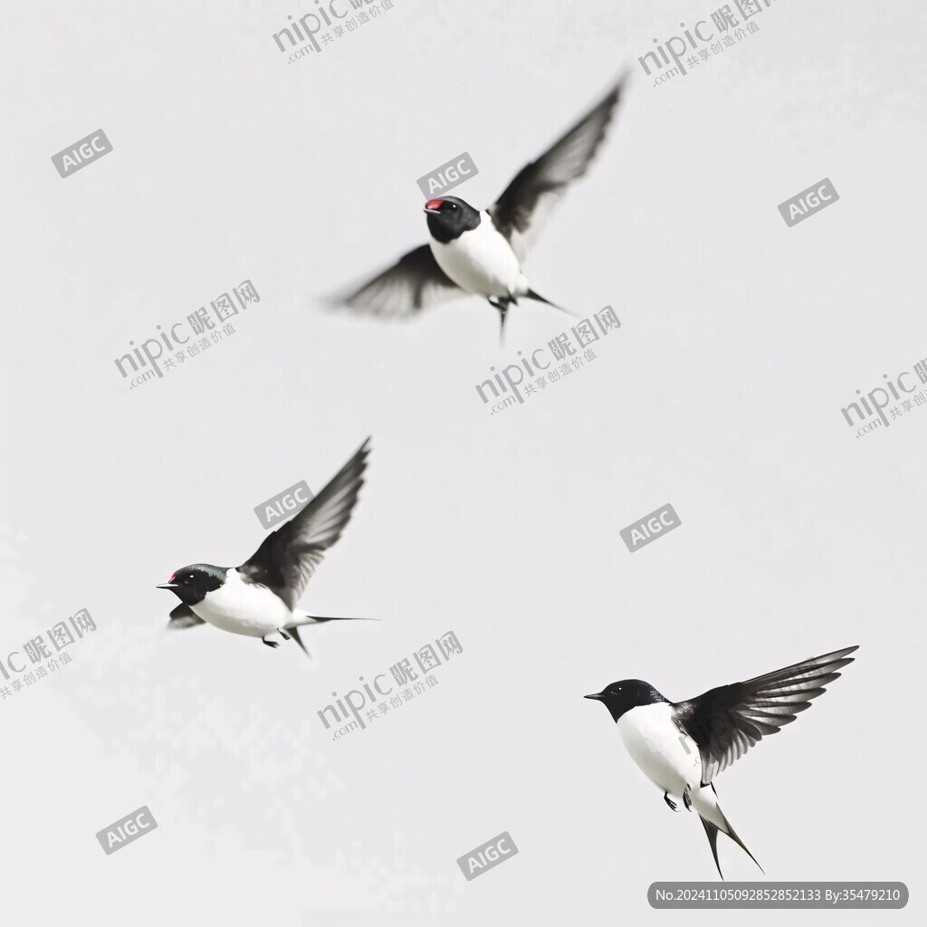 燕子双飞