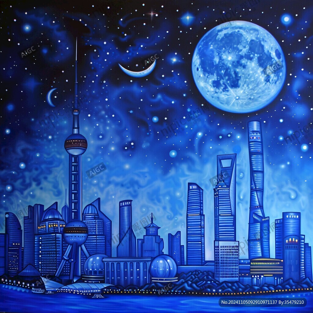 东方明珠手绘艺术