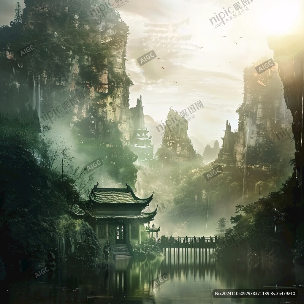 仙境亭台楼阁