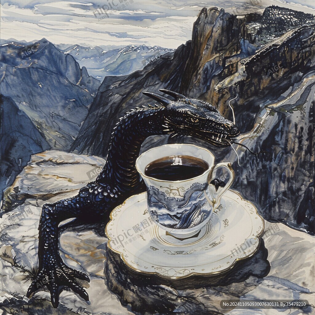 爬行动物油画