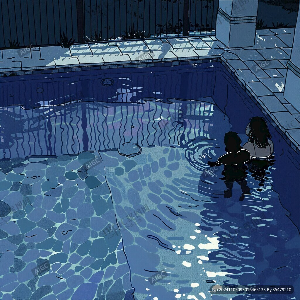 水池插画