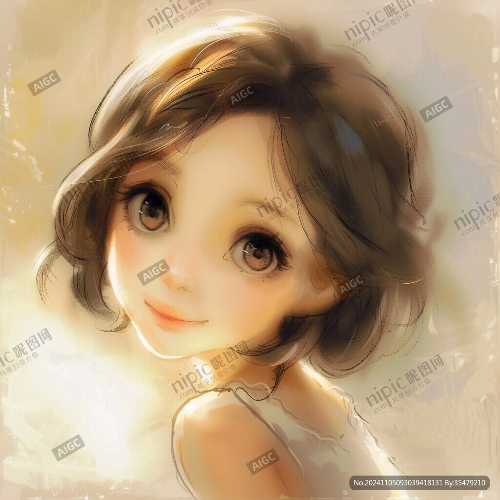 q版短发女孩