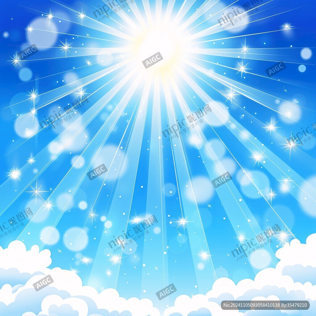 星光灿烂的天空