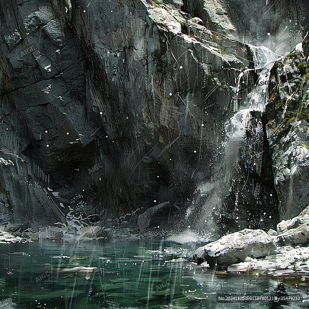 石头砸水