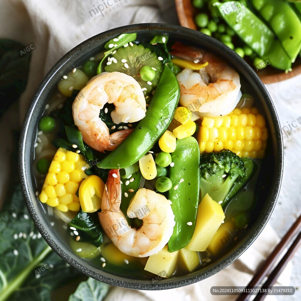 虾仁减脂餐