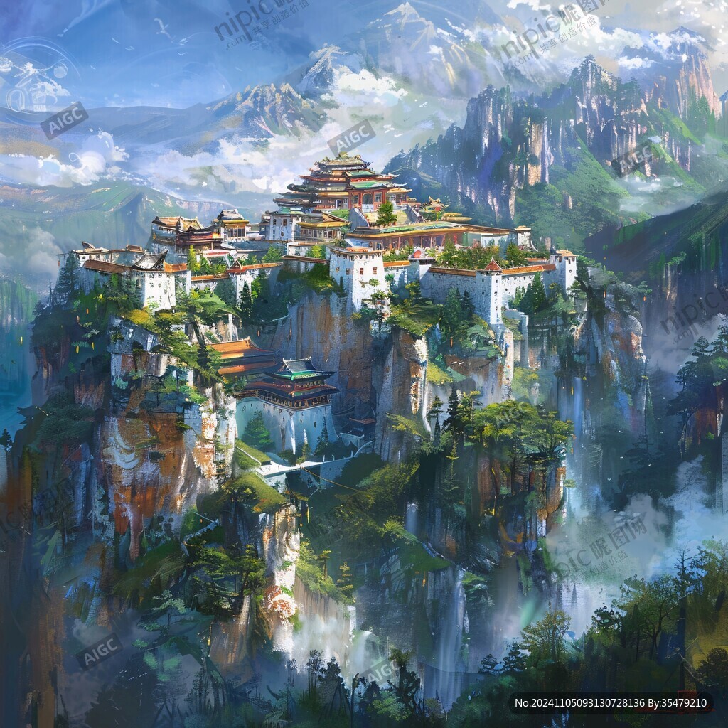 古风仙境天上宫阙