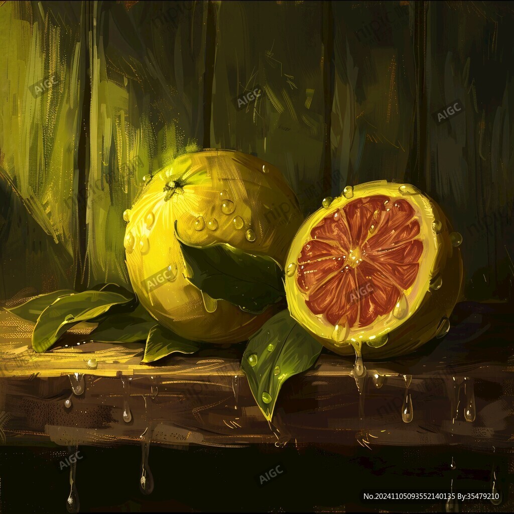 皇帝柑插画