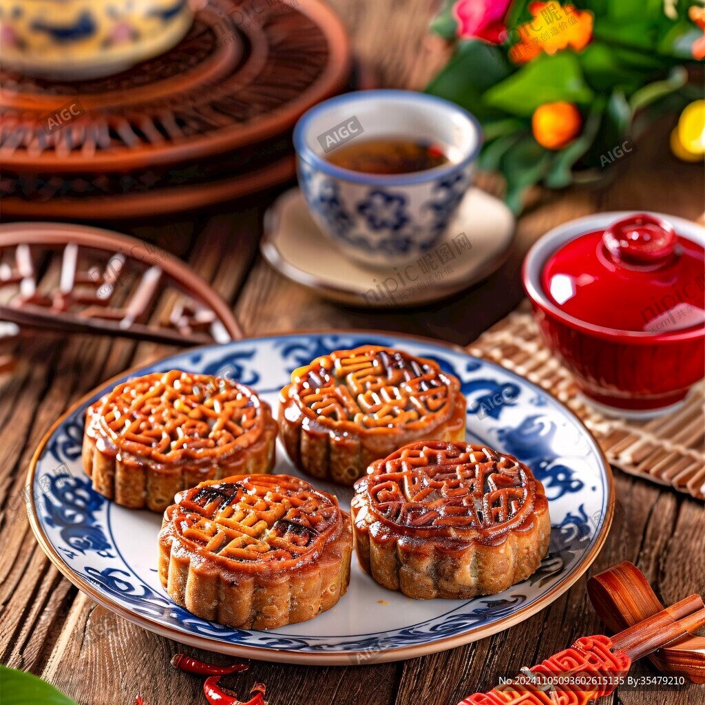 中秋团圆月饼