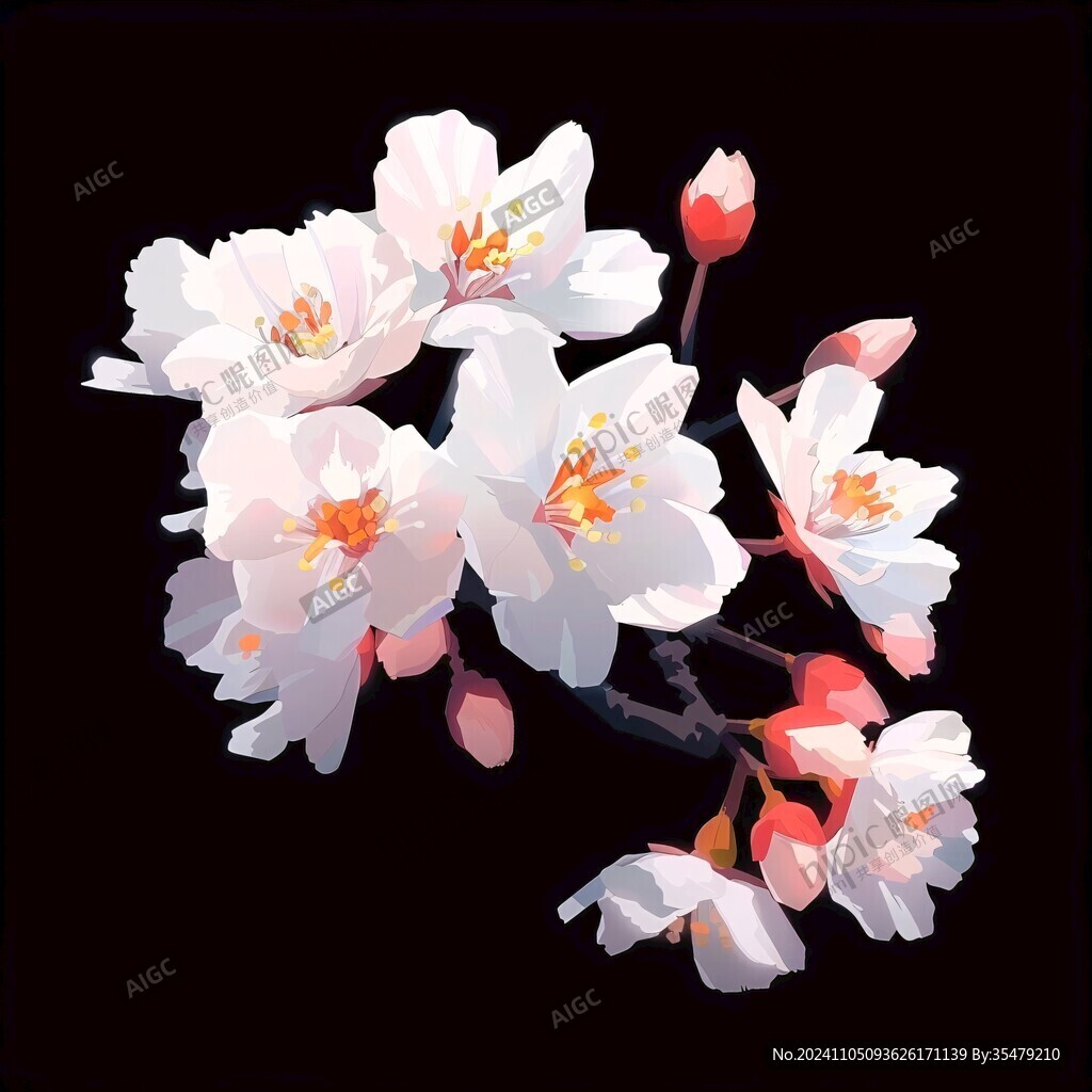 写实桃花