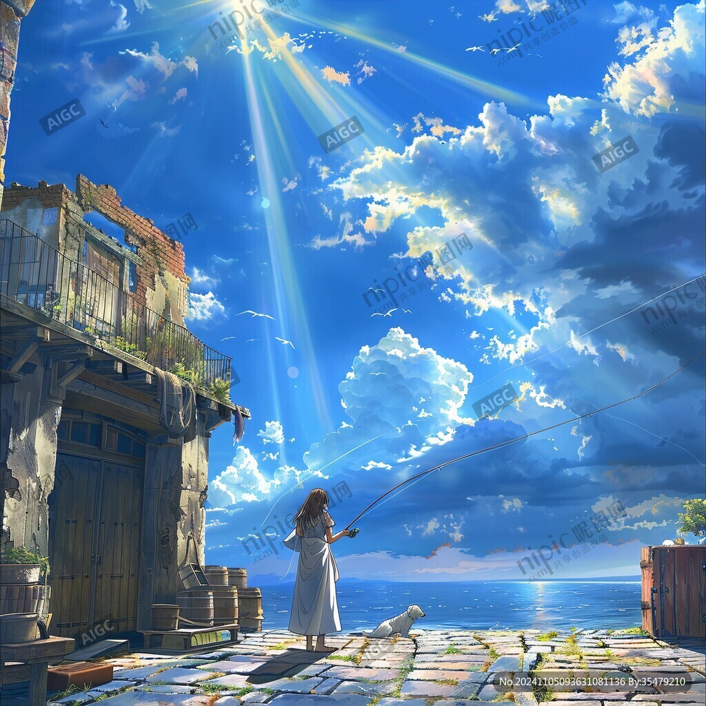 动漫海边