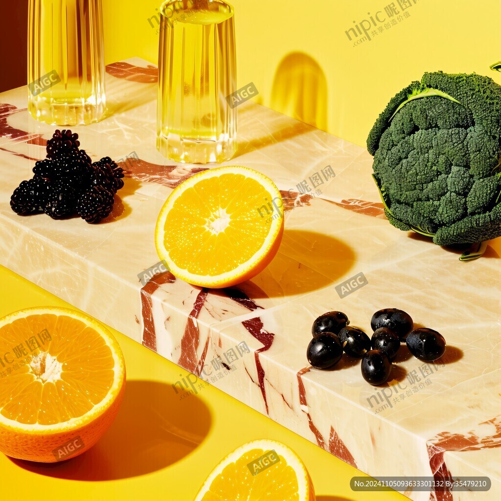 水果元素餐桌纸