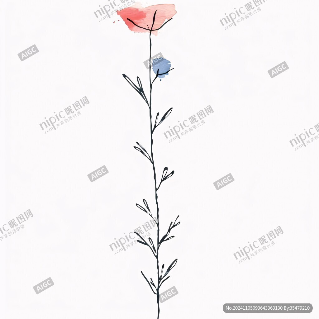 手绘虞美人