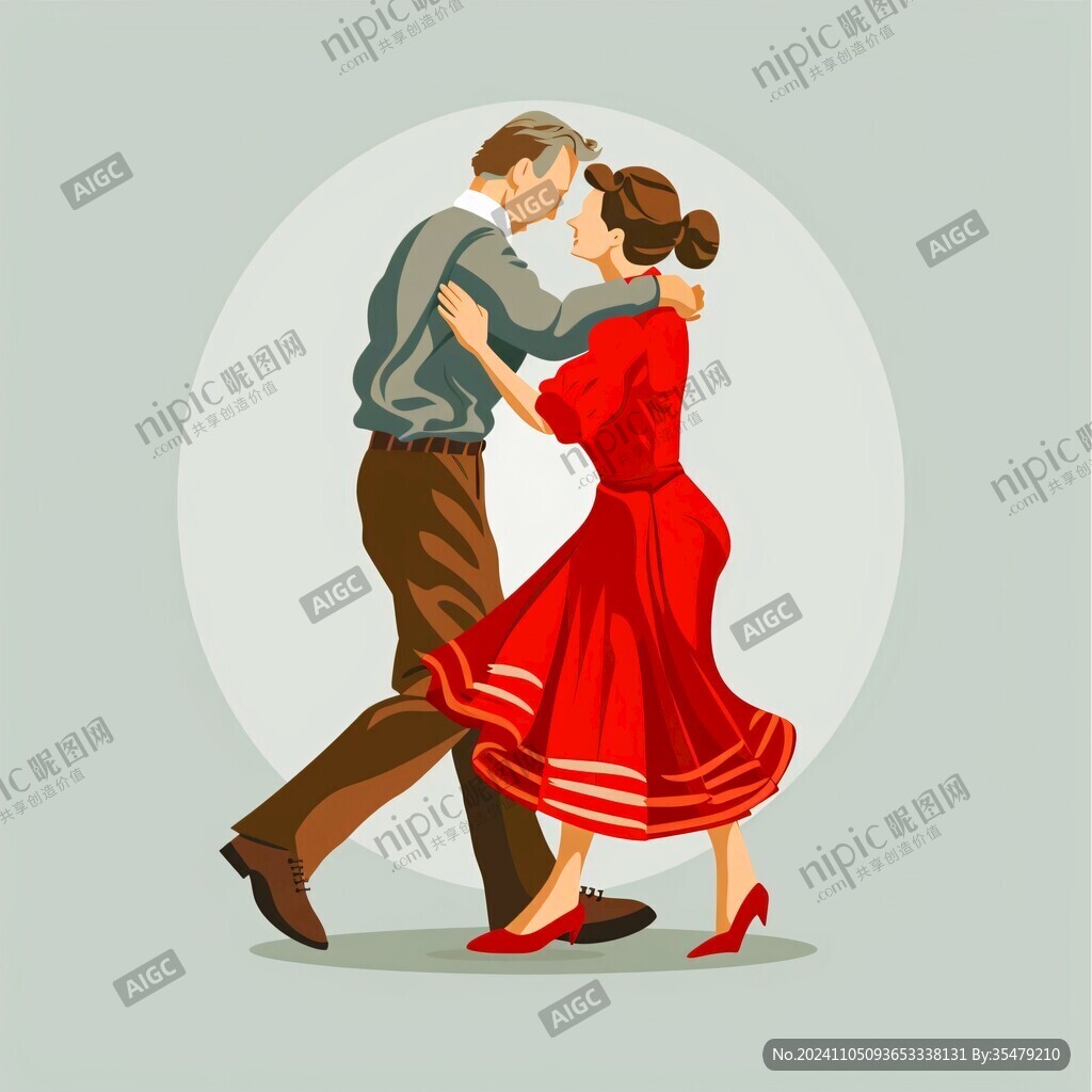 拉丁舞插画拉丁舞辅导