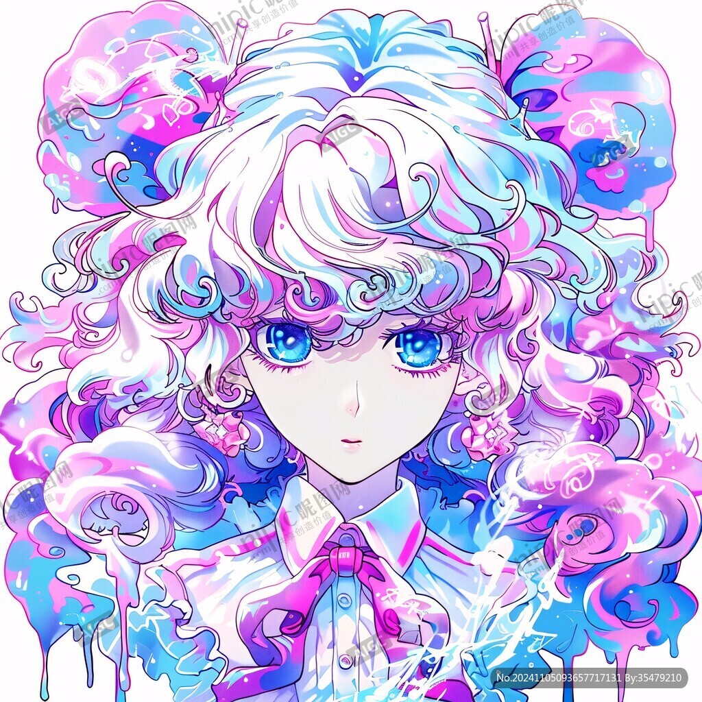 二次元少女印花