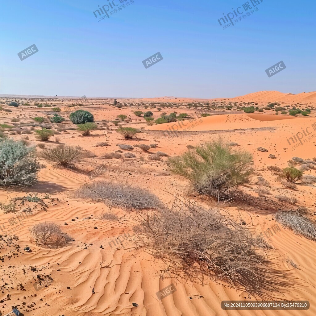 腾格里沙漠自然风景