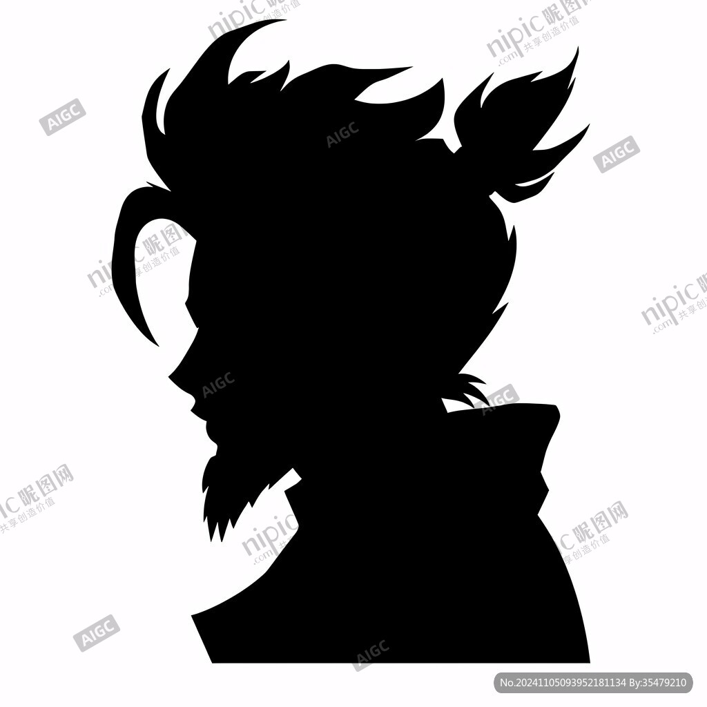 男性侧影