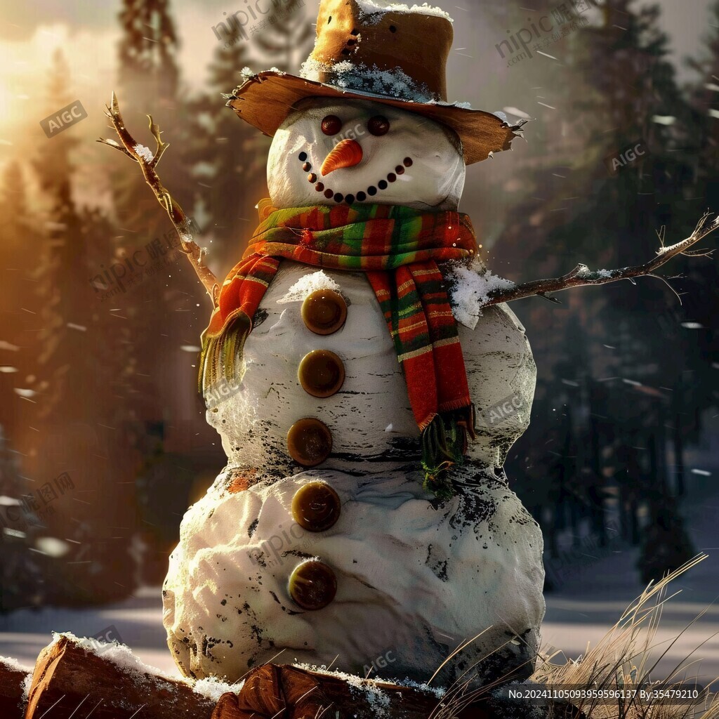 3d雪人