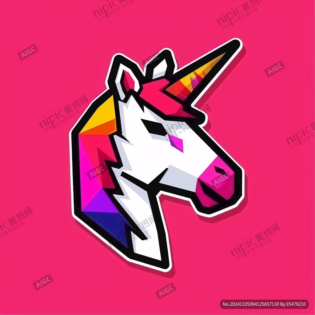 独角兽设计logo