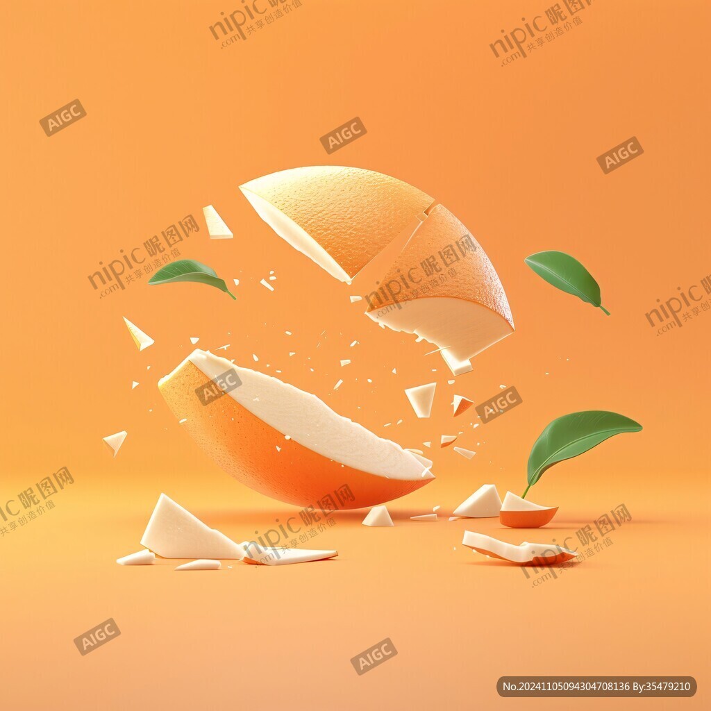 lowpoly橙子