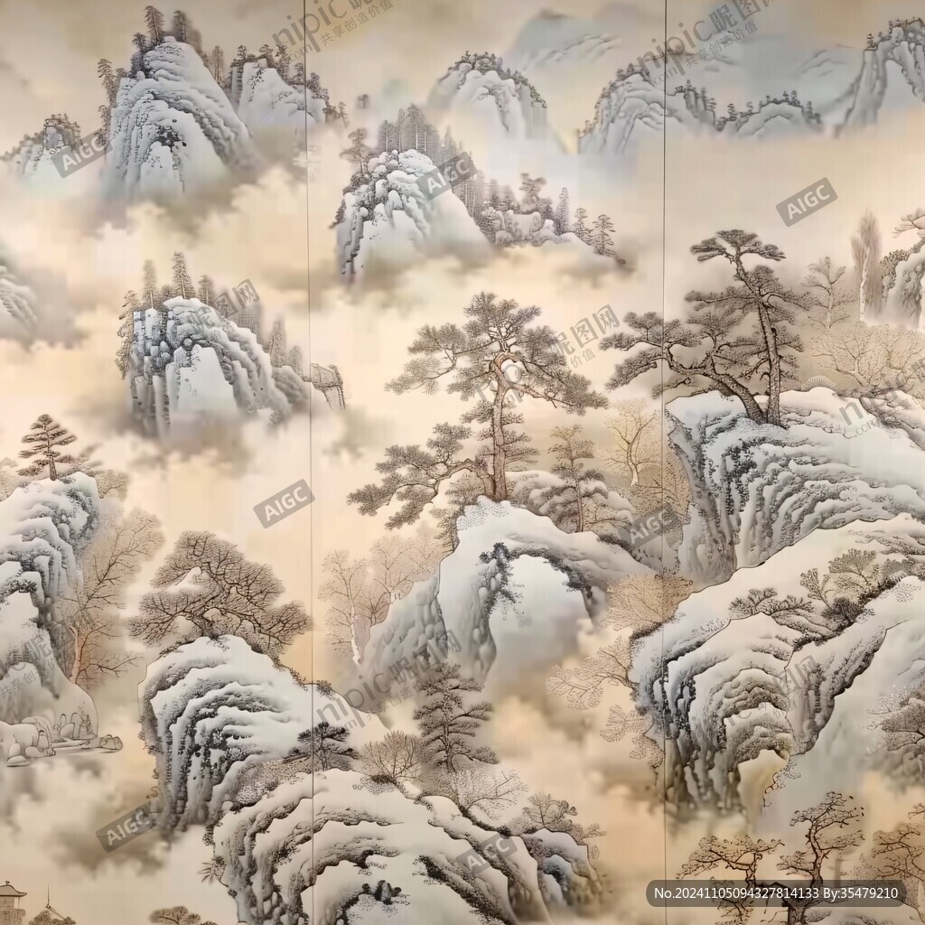 山水画壁纸墙纸