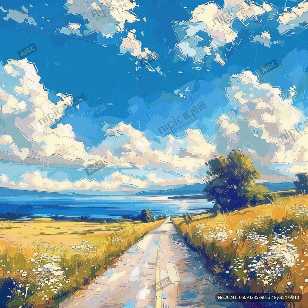 厚涂景色