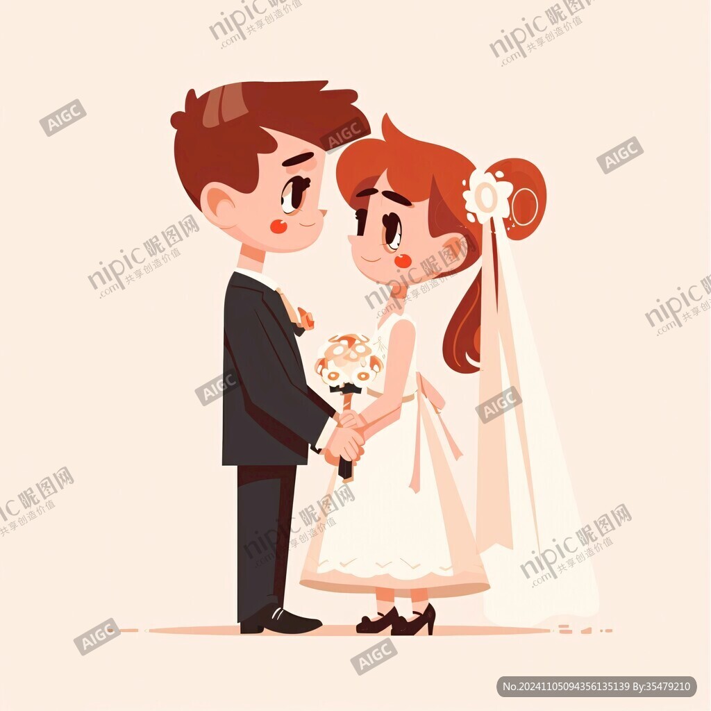 婚礼卡通头像