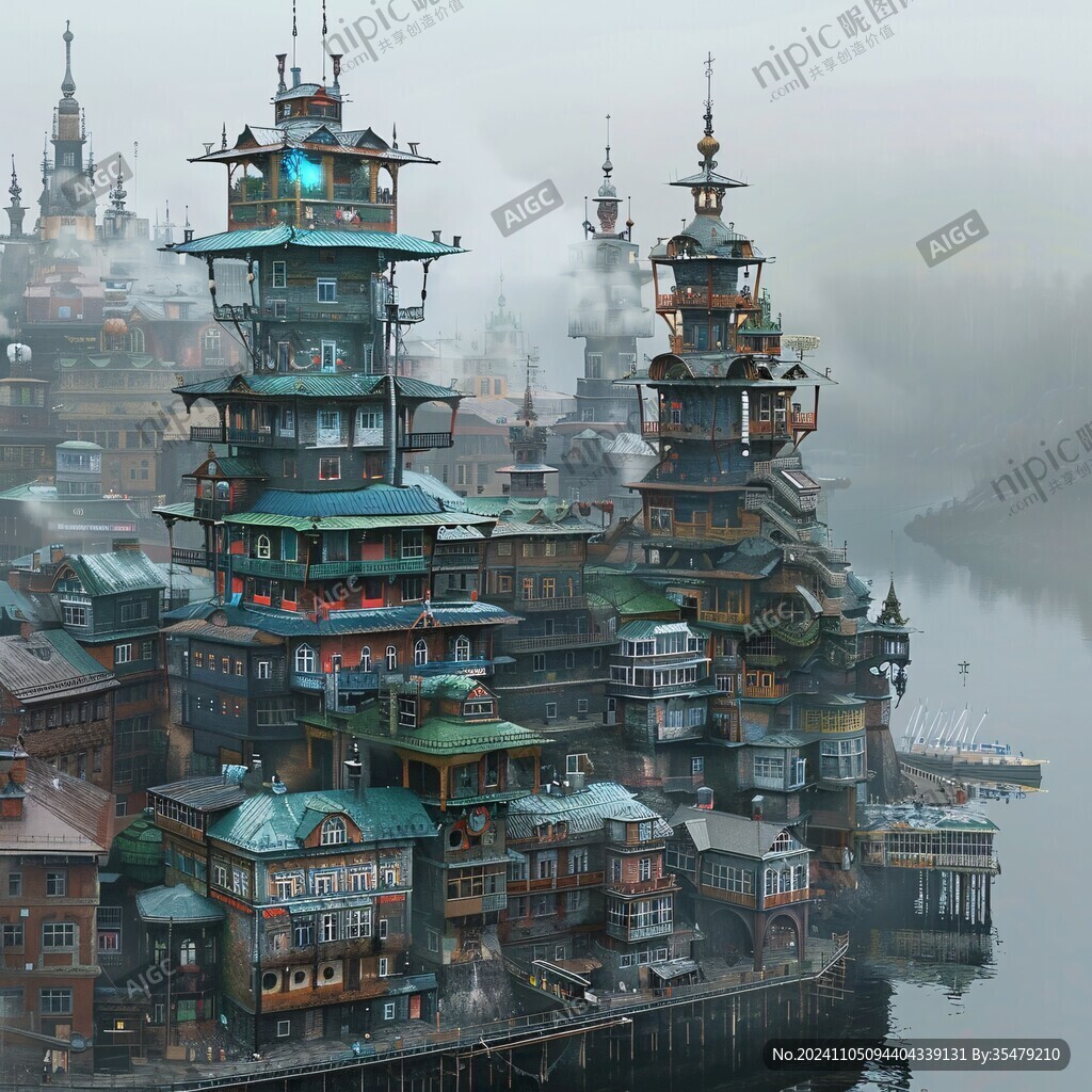 魅力挪威市悬浮岛设计