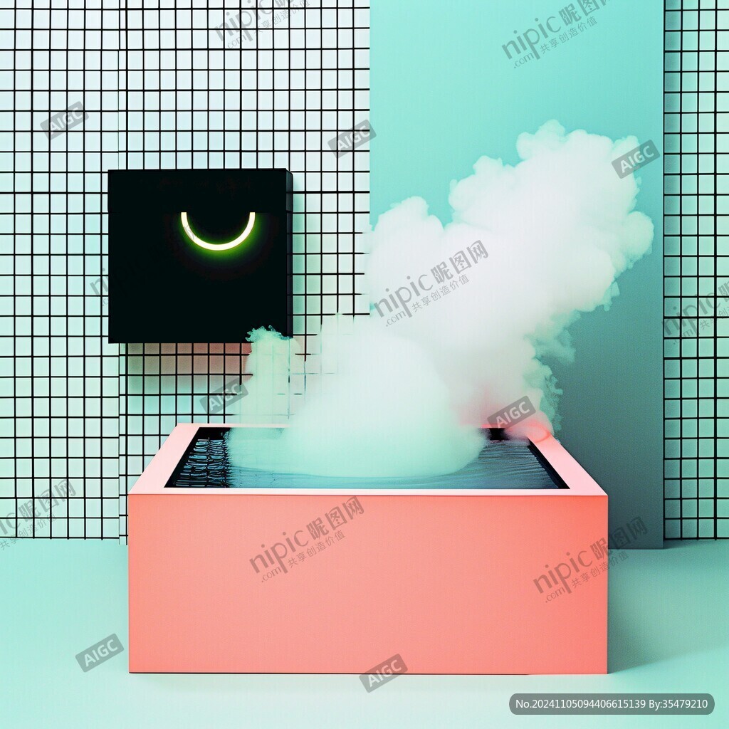 霓虹灯展台