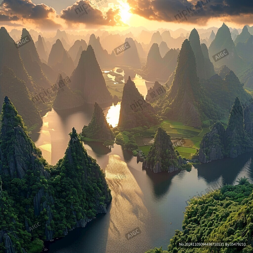相公山黄昏美景