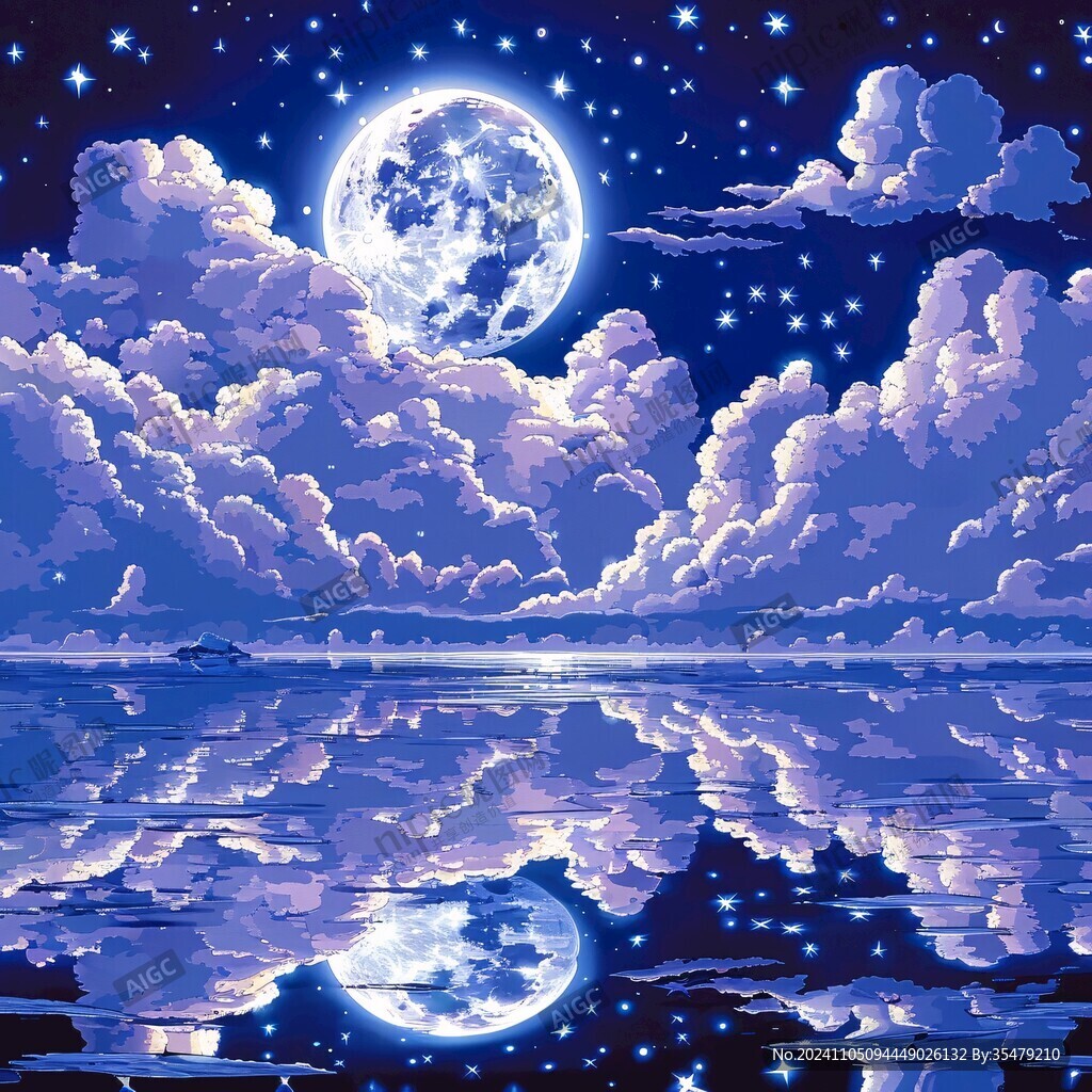星月河幻想插画