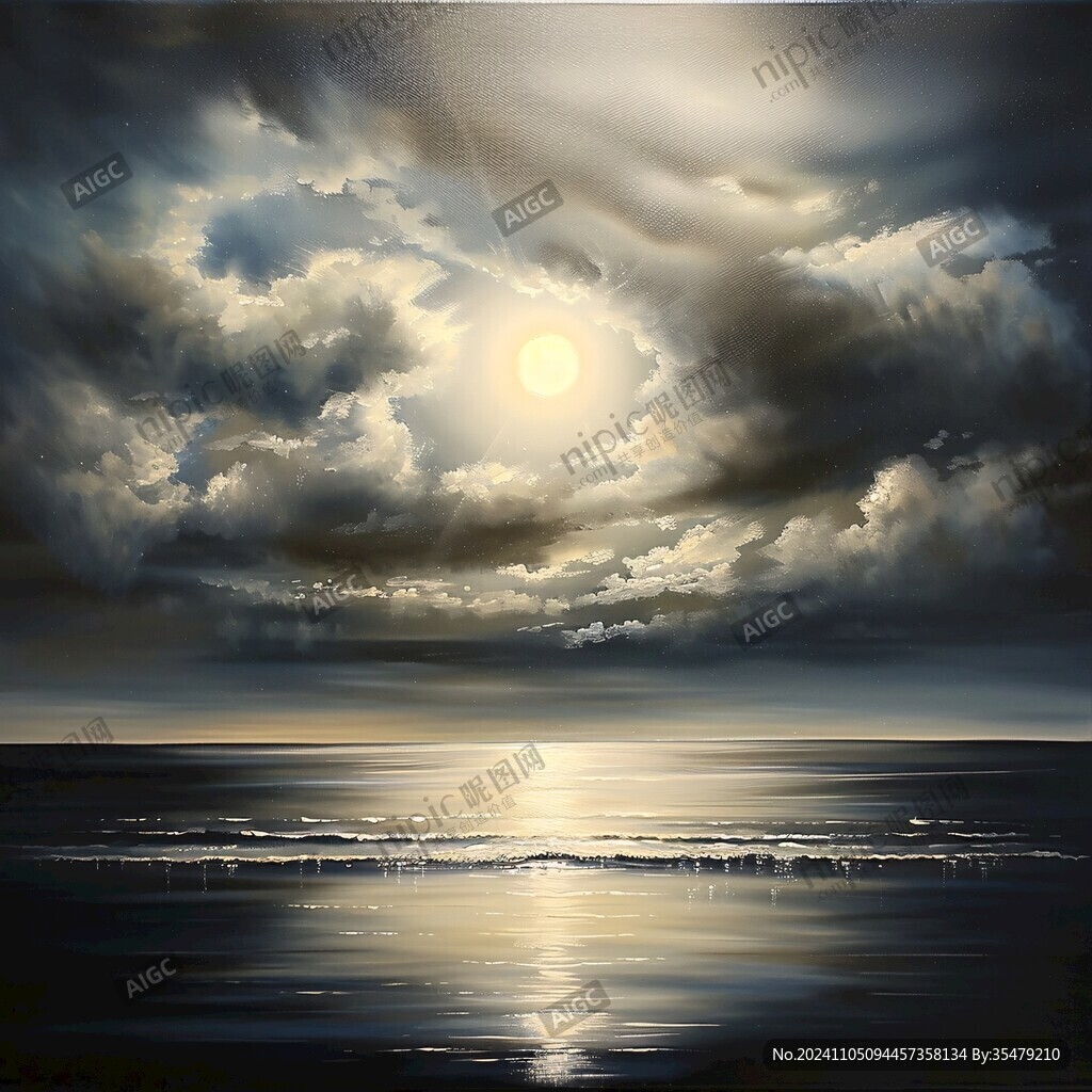 海洋海洋日出装饰画