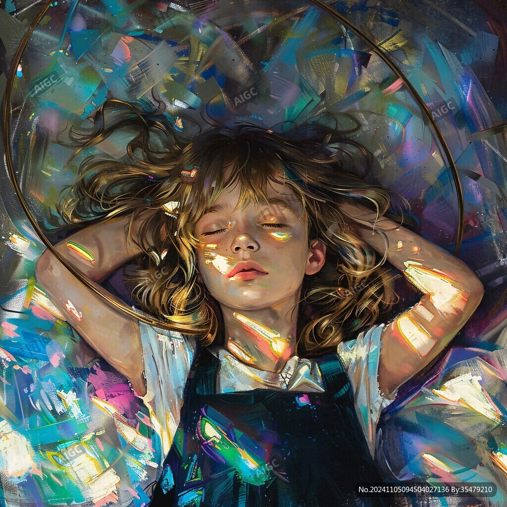 插画梦幻女孩
