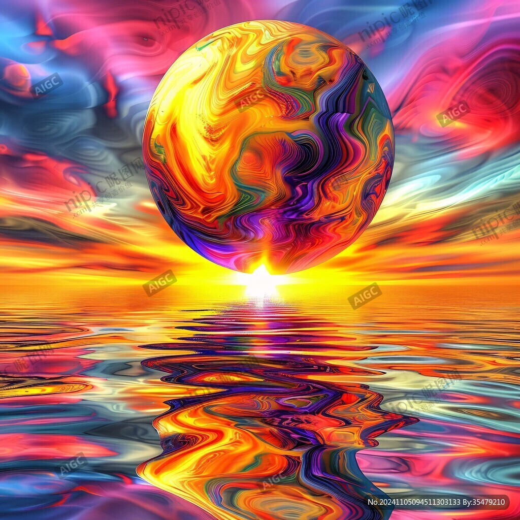 海洋流体画宇宙
