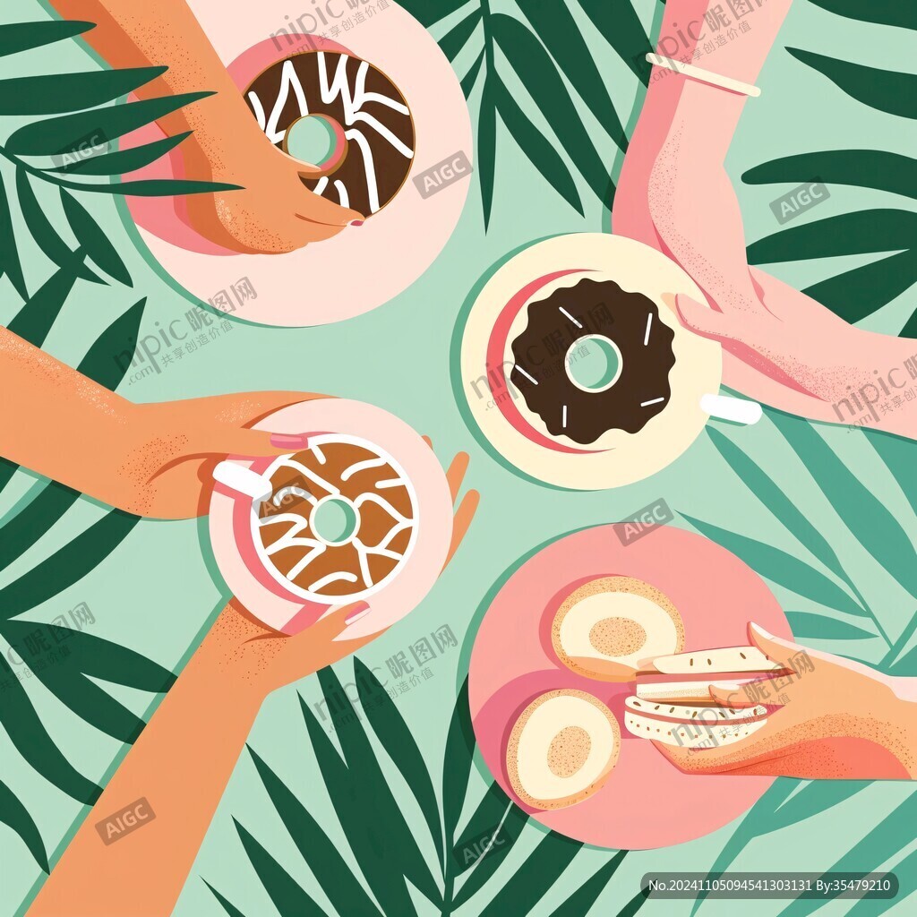 甜品插画设计