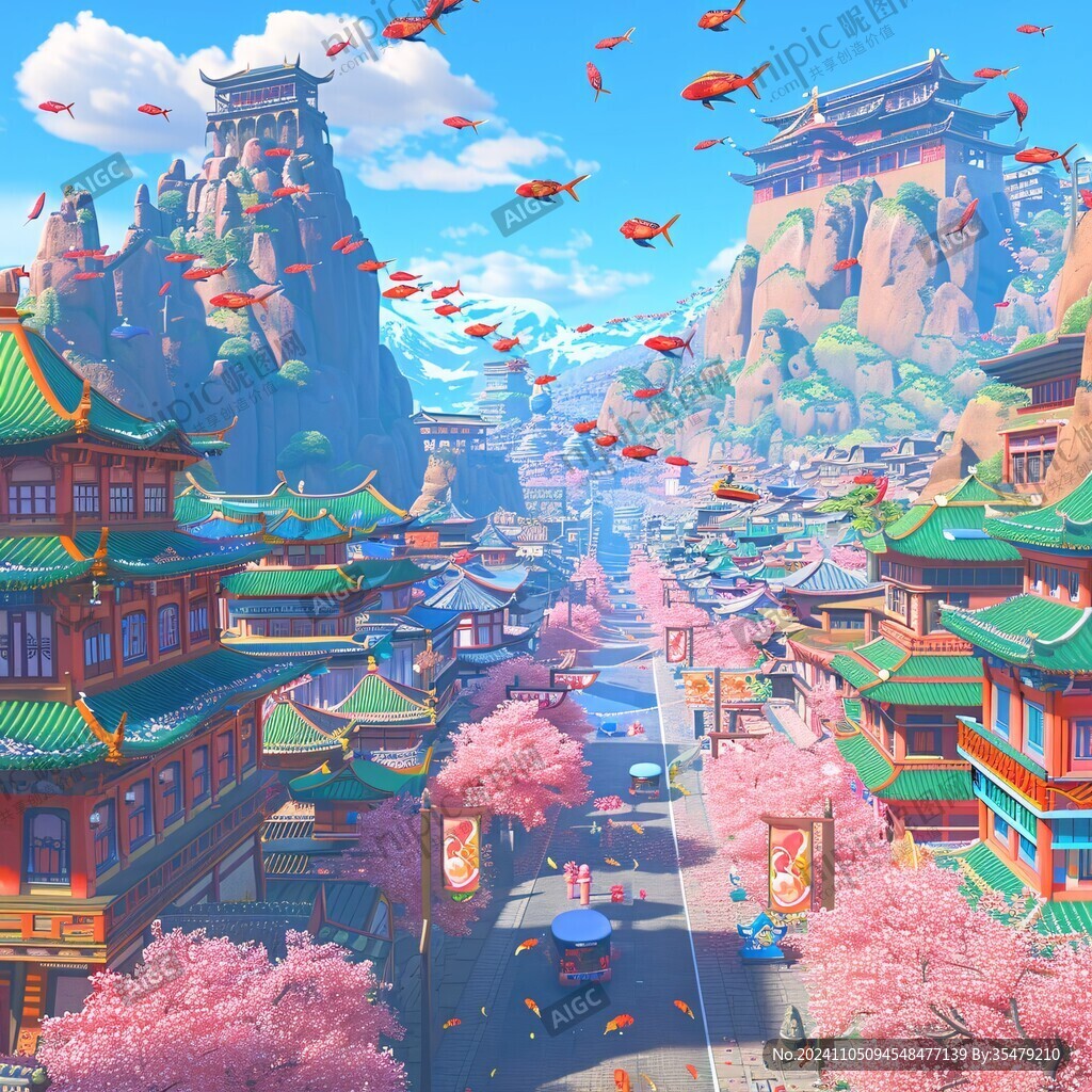 古风国潮风景