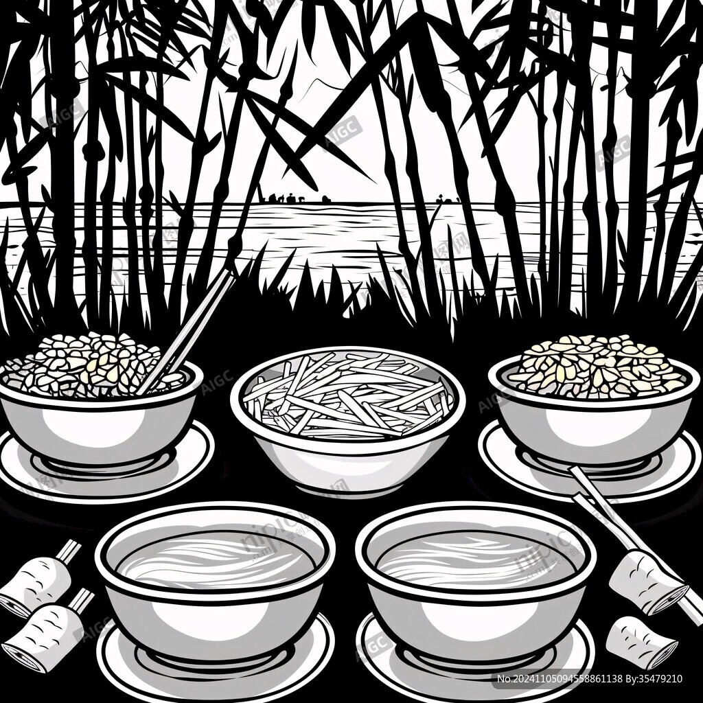 碗豆面插画