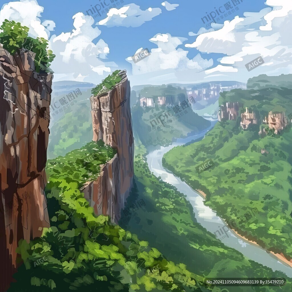 剑门关插画