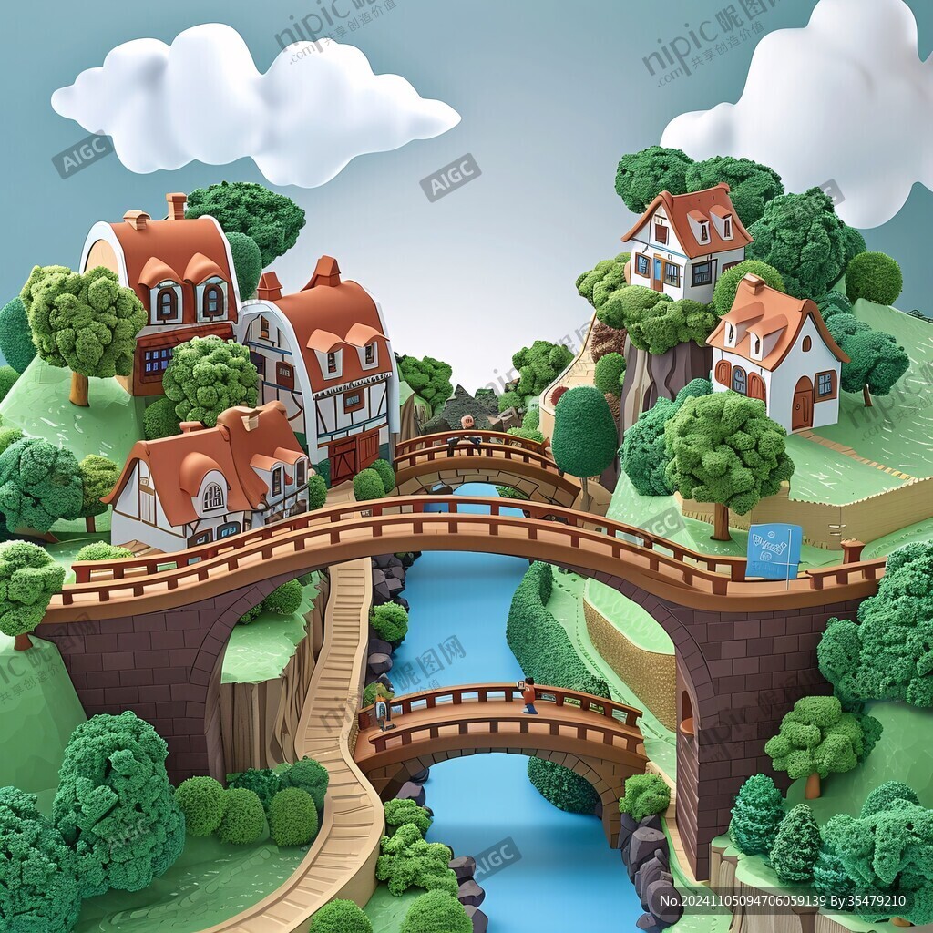 3d立体插画风格