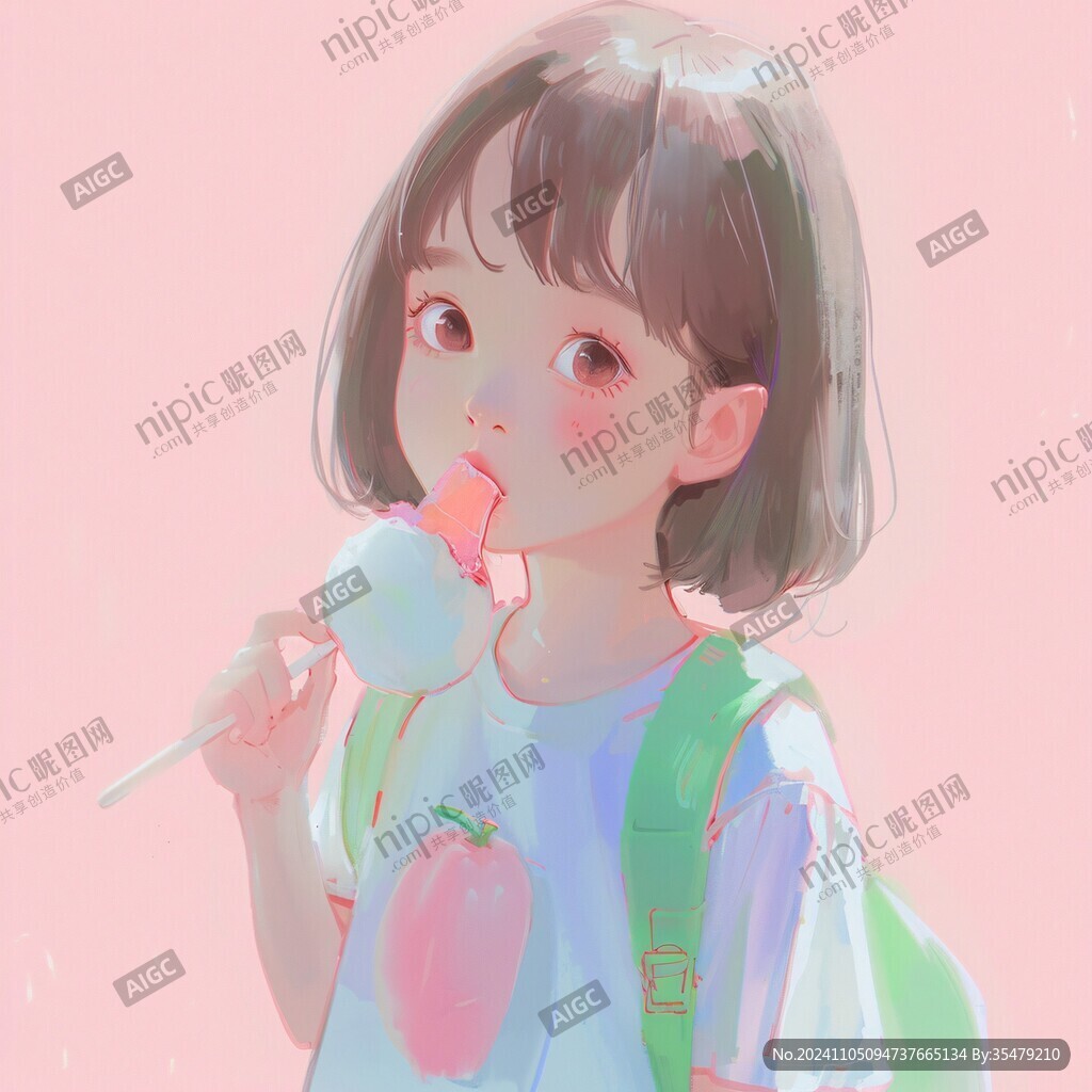 人物粉色治愈系唯美